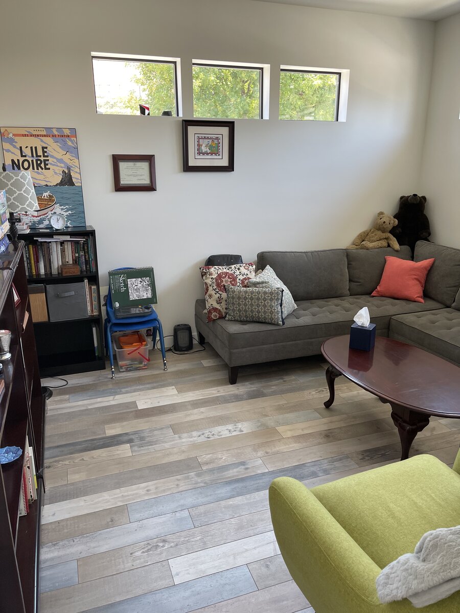 Sue's therapy office in Agoura Hills